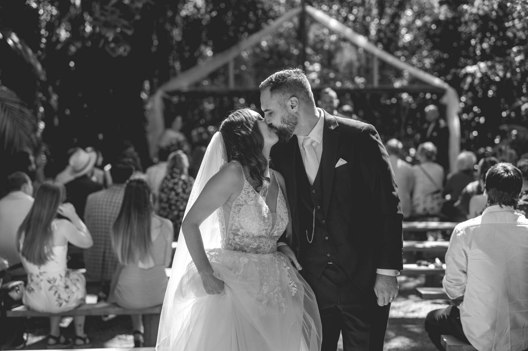 A celebration of love amidst tranquil surroundings at Woodside Estate in Tamahere